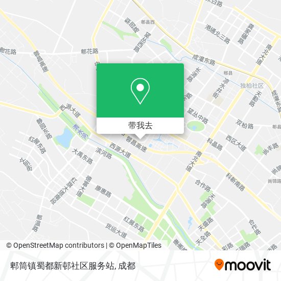 郫筒镇蜀都新邨社区服务站地图