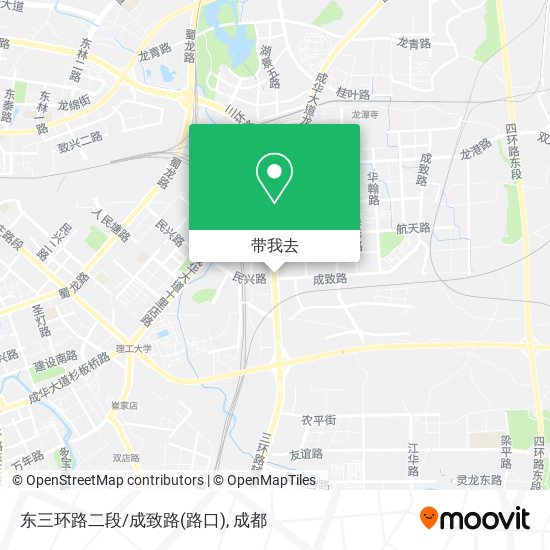 东三环路二段/成致路(路口)地图