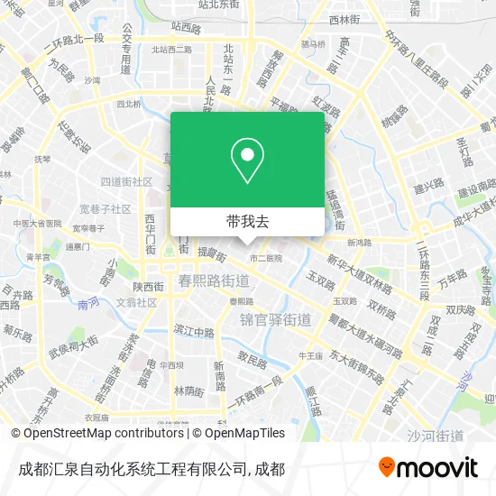 成都汇泉自动化系统工程有限公司地图