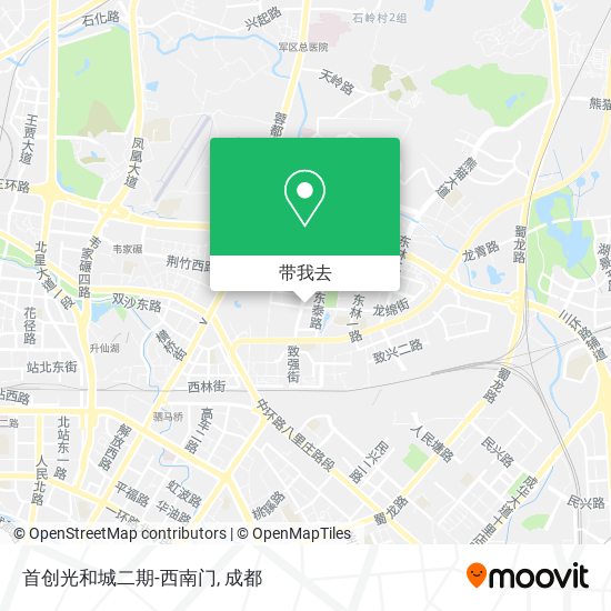 首创光和城二期-西南门地图