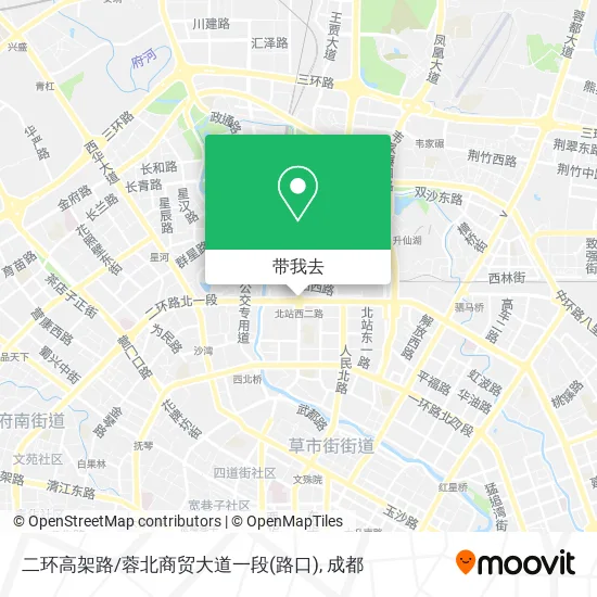 二环高架路/蓉北商贸大道一段(路口)地图