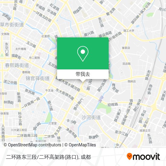 二环路东三段/二环高架路(路口)地图