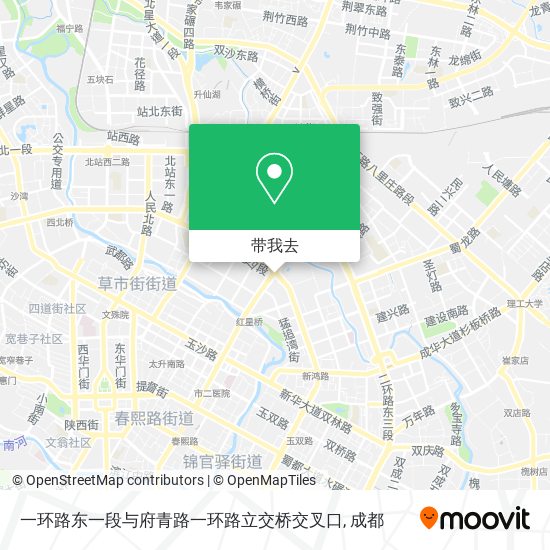 一环路东一段与府青路一环路立交桥交叉口地图