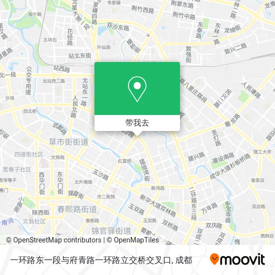 一环路东一段与府青路一环路立交桥交叉口地图