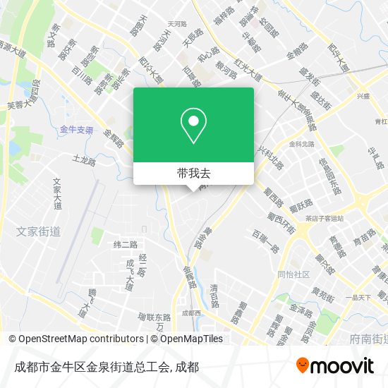 成都市金牛区金泉街道总工会地图