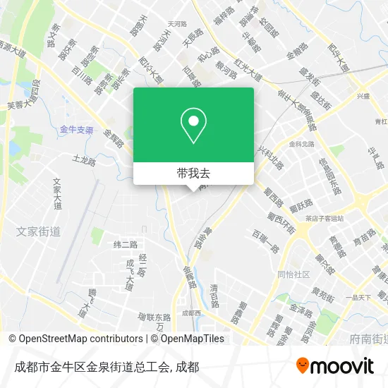 成都市金牛区金泉街道总工会地图