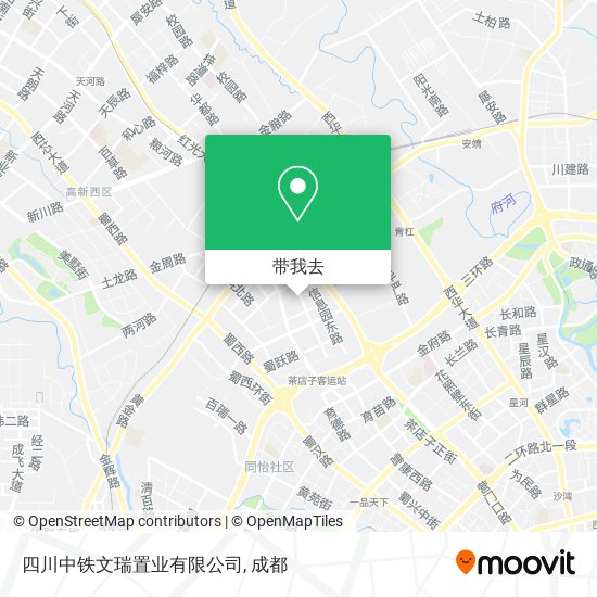 四川中铁文瑞置业有限公司地图