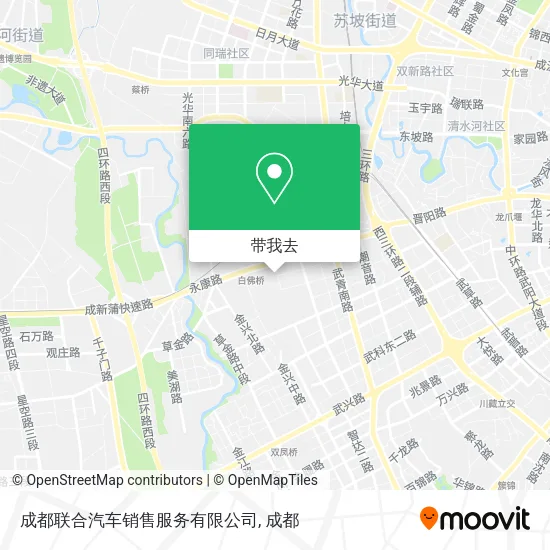 成都联合汽车销售服务有限公司地图