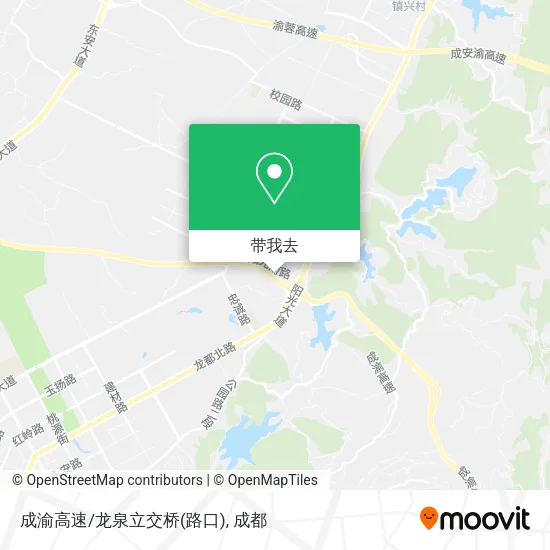 成渝高速/龙泉立交桥(路口)地图