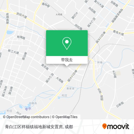青白江区祥福镇福地新城安置房地图