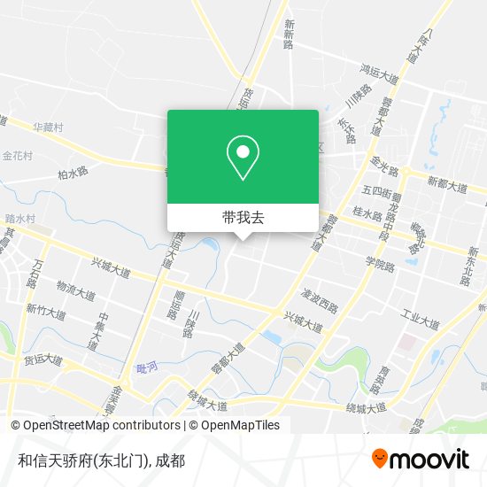 和信天骄府(东北门)地图