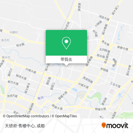 天骄府-售楼中心地图