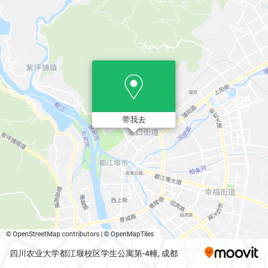 四川农业大学都江堰校区学生公寓第-4幢地图