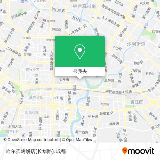 哈尔滨烤饼店(长华路)地图