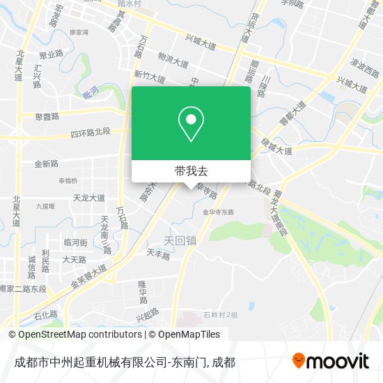 成都市中州起重机械有限公司-东南门地图