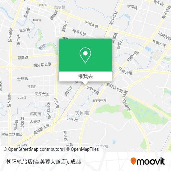 朝阳轮胎店(金芙蓉大道店)地图