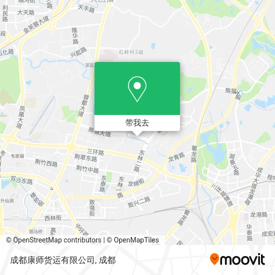 成都康师货运有限公司地图
