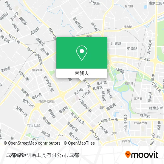 成都锦狮研磨工具有限公司地图