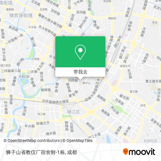 狮子山省教仪厂宿舍附-1栋地图