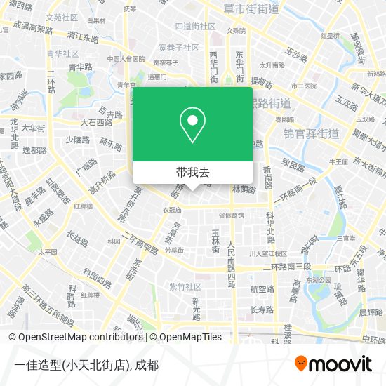 一佳造型(小天北街店)地图