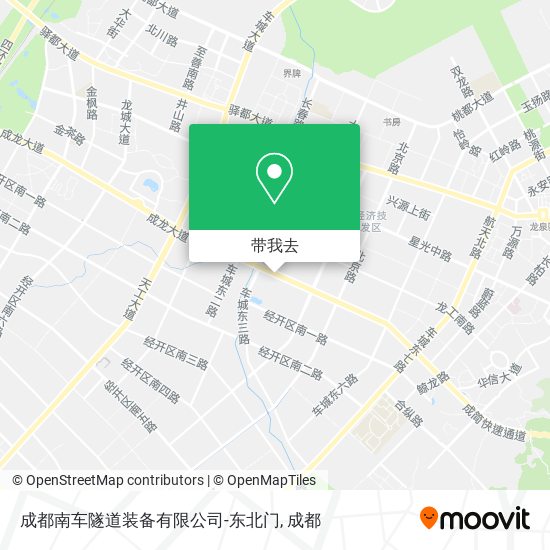成都南车隧道装备有限公司-东北门地图