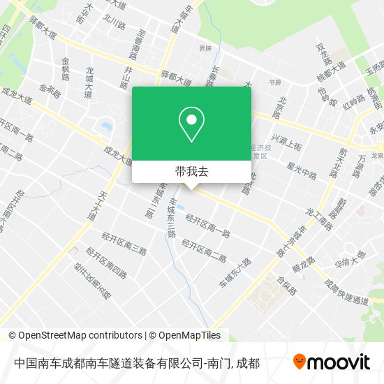 中国南车成都南车隧道装备有限公司-南门地图