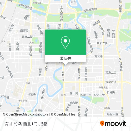 育才·竹岛-西北1门地图
