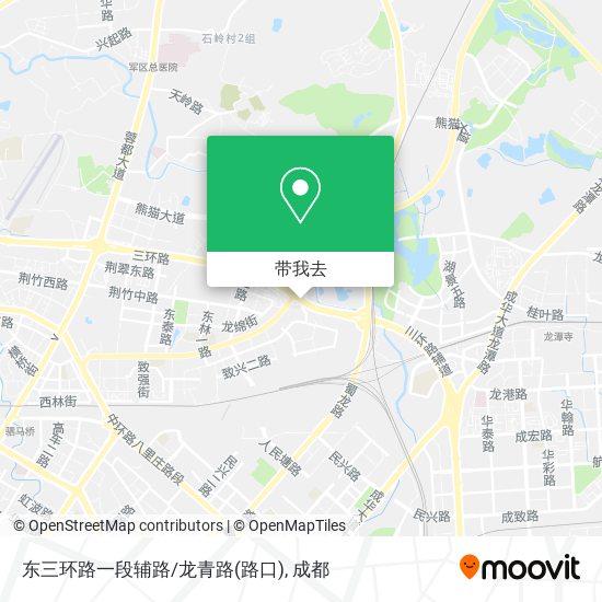 东三环路一段辅路/龙青路(路口)地图