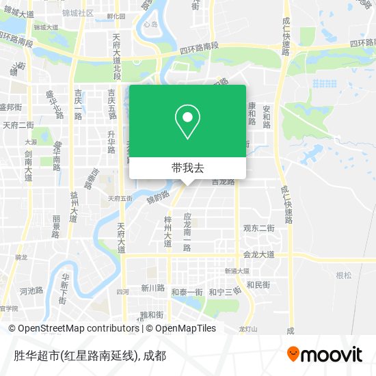 胜华超市(红星路南延线)地图