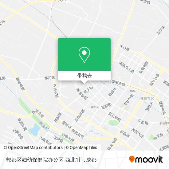 郫都区妇幼保健院办公区-西北1门地图
