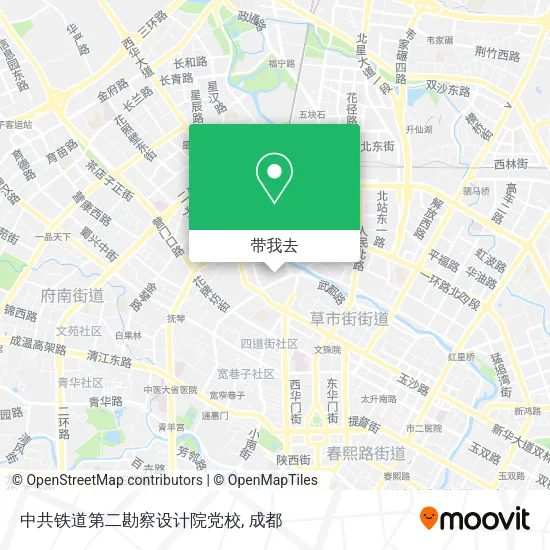 中共铁道第二勘察设计院党校地图