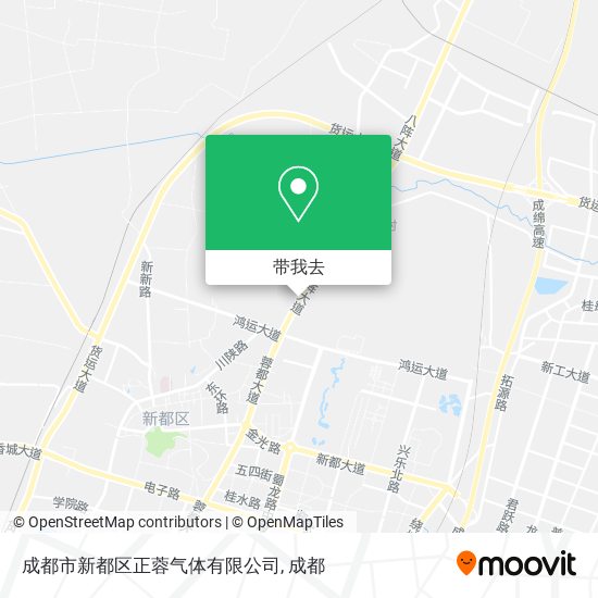 成都市新都区正蓉气体有限公司地图