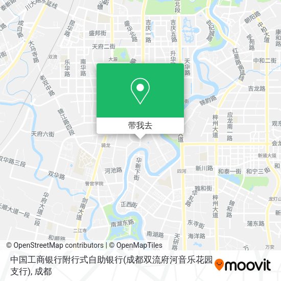 中国工商银行附行式自助银行(成都双流府河音乐花园支行)地图