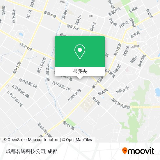 成都名钨科技公司地图