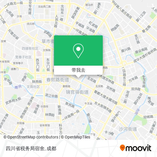 四川省税务局宿舍地图