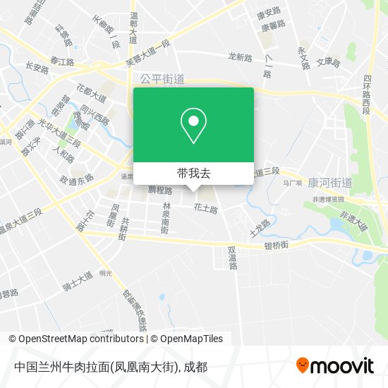 中国兰州牛肉拉面(凤凰南大街)地图