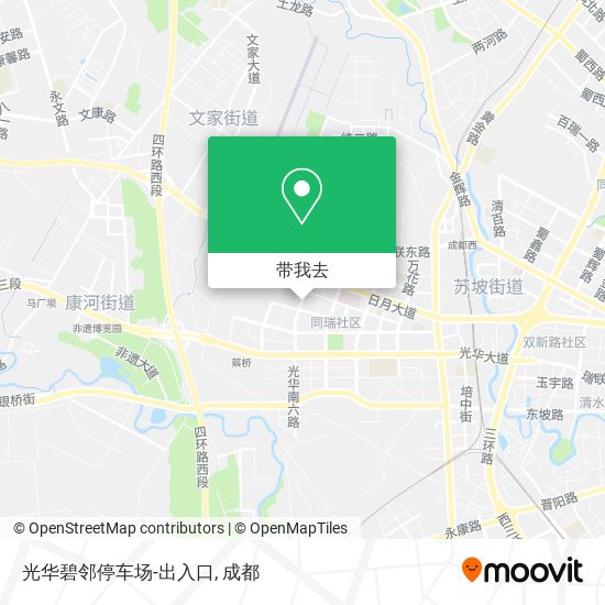 光华碧邻停车场-出入口地图