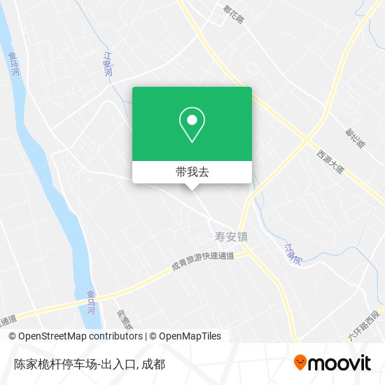 陈家桅杆停车场-出入口地图