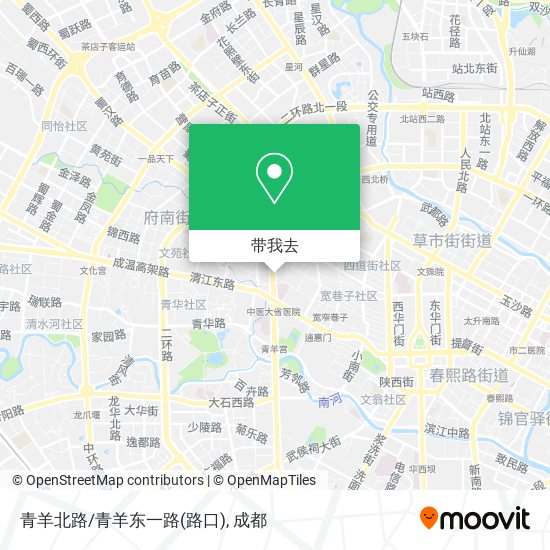 青羊北路/青羊东一路(路口)地图
