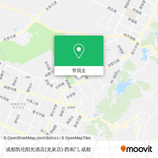 成都凯伦阳光酒店(龙泉店)-西南门地图