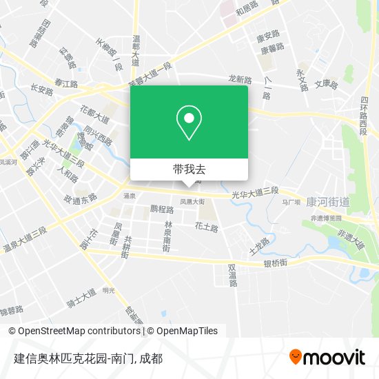 建信奥林匹克花园-南门地图