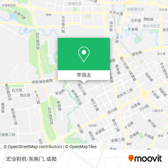 宏业鞋机-东南门地图