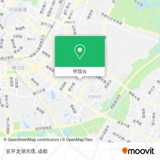首开龙湖天璞地图