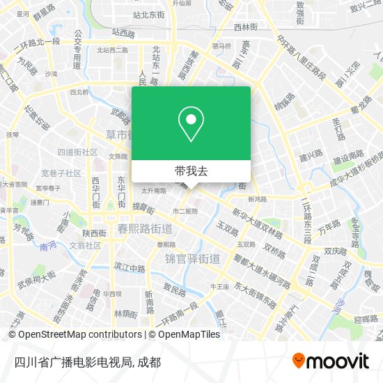 四川省广播电影电视局地图