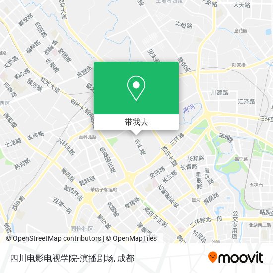 四川电影电视学院-演播剧场地图