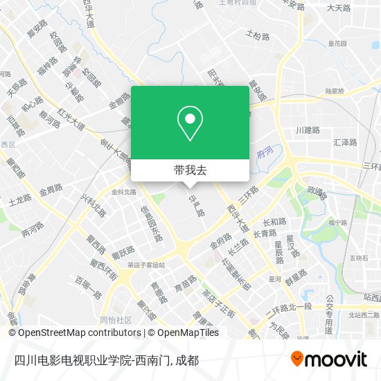 四川电影电视职业学院-西南门地图