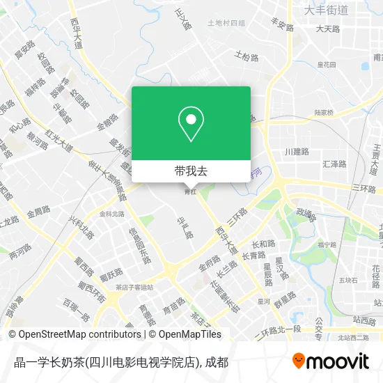 晶一学长奶茶(四川电影电视学院店)地图