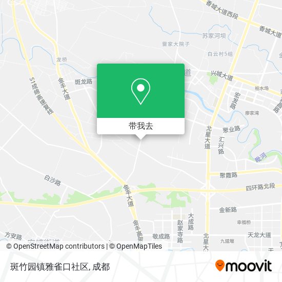 斑竹园镇雅雀口社区地图