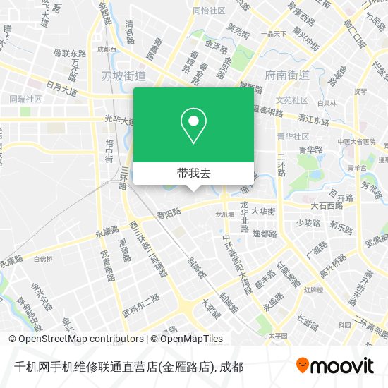 千机网手机维修联通直营店(金雁路店)地图