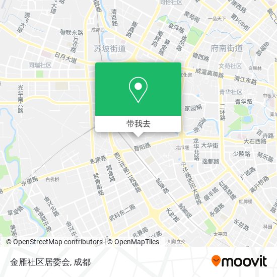 金雁社区居委会地图